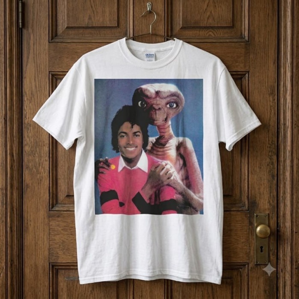 Alien E.T. Hugs Michael Jackson Cool Men Shirt
